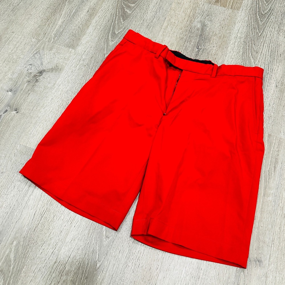 RLX Ralph Lauren Shorts Mens Red Golf Shorts 34 Performance Polyester Athletic